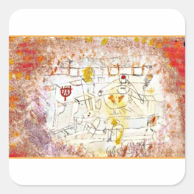 Klee - Bad Band, Square Sticker (Front)