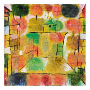 Klee - Baum und Architektur - Rhythmen, Acrylic Print