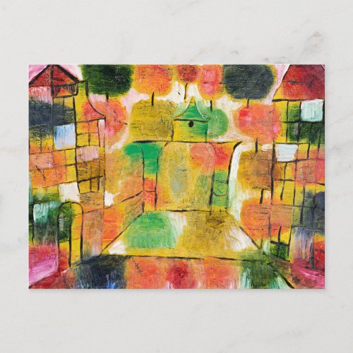 Klee _ Baum und Architektur _ Rhythmen Postcard