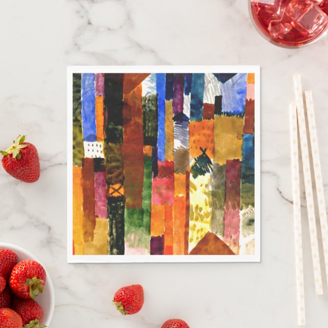Klee - Before the Town Napkins (Insitu)