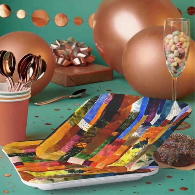 Klee - Before the Town, Paper Plates (Multi)