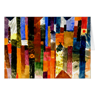 Klee - Before the Town. Paul Klee painting.