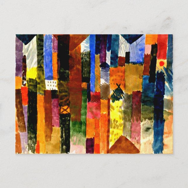 Klee - Before the Town Postcard (Front)