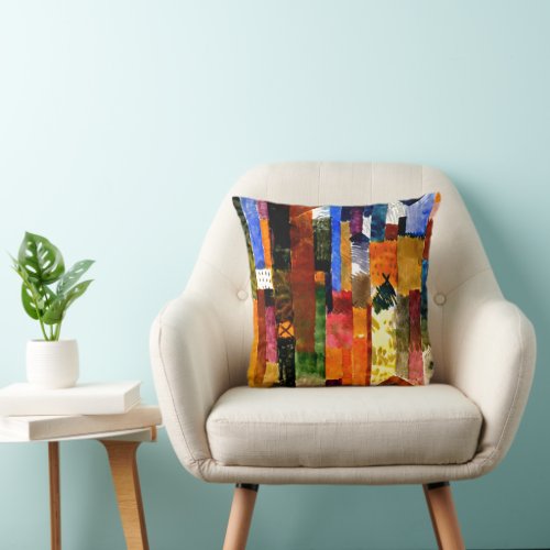 Klee _ Before the Town Throw Pillow