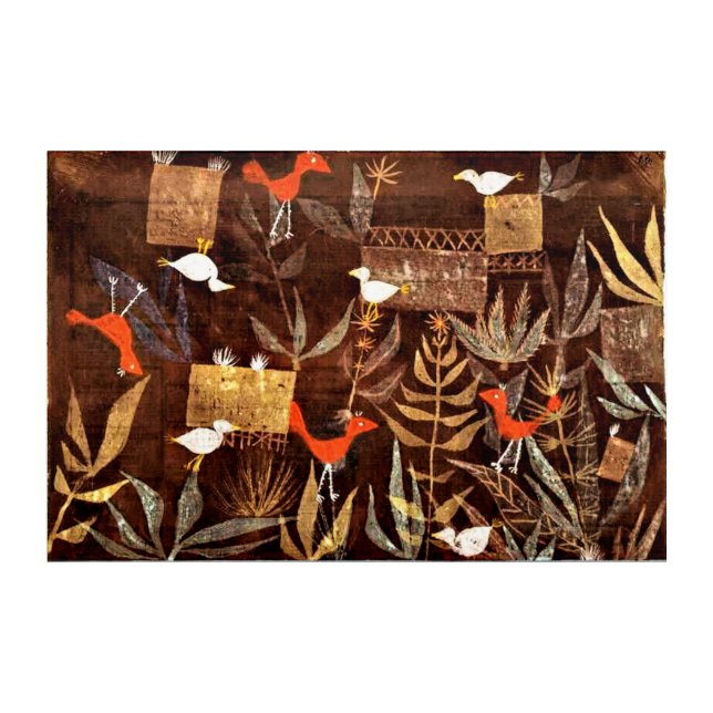 Klee - Bird Garden Acrylic Print (Front)