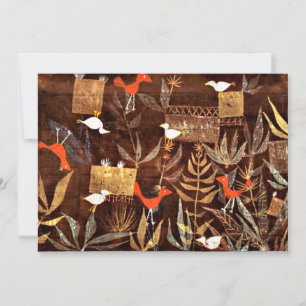 Klee - Bird Garden by Paul Klee Card