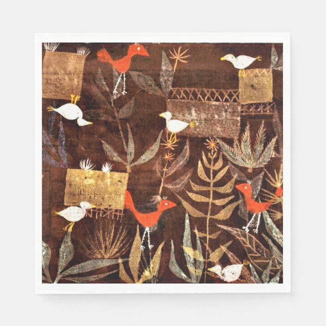 Klee - Bird Garden Napkins (Front)