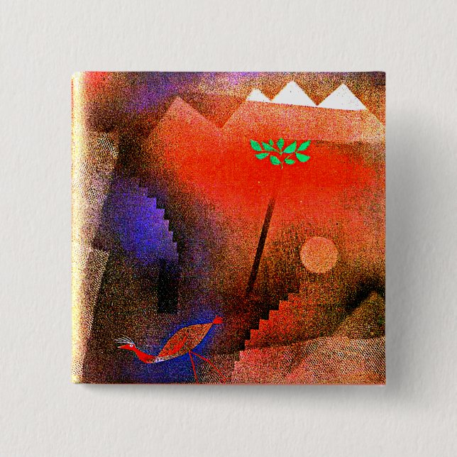 Klee - Bird Wandering Off  Button (Front)