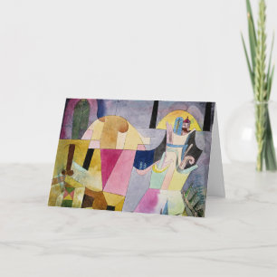 Klee - Black Columns in a Landscape Card