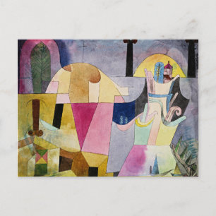 Klee - Black Columns in a Landscape  Postcard