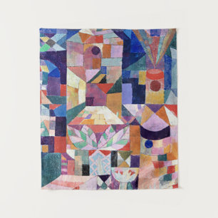 Klee - Burggarten, abstract painting Tapestry