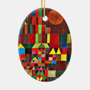 Klee - Castle and Sun, 1928 Ceramic Ornament