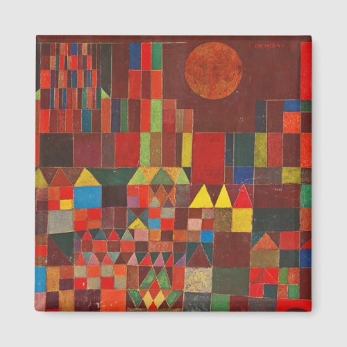 Klee _ Castle and Sun abstract Magnet