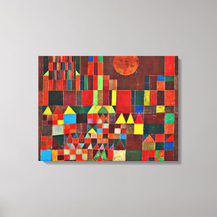 Klee - Castle and Sun Canvas Print