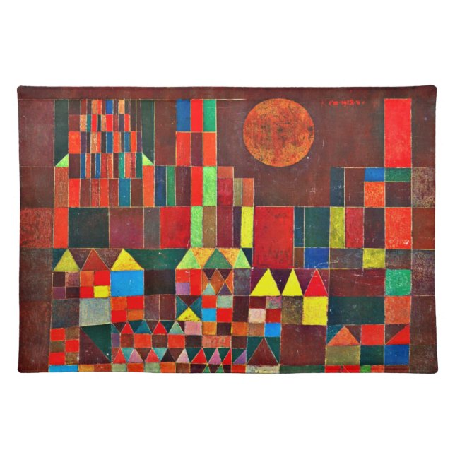 Klee - Castle and Sun Cloth Placemat (Front)