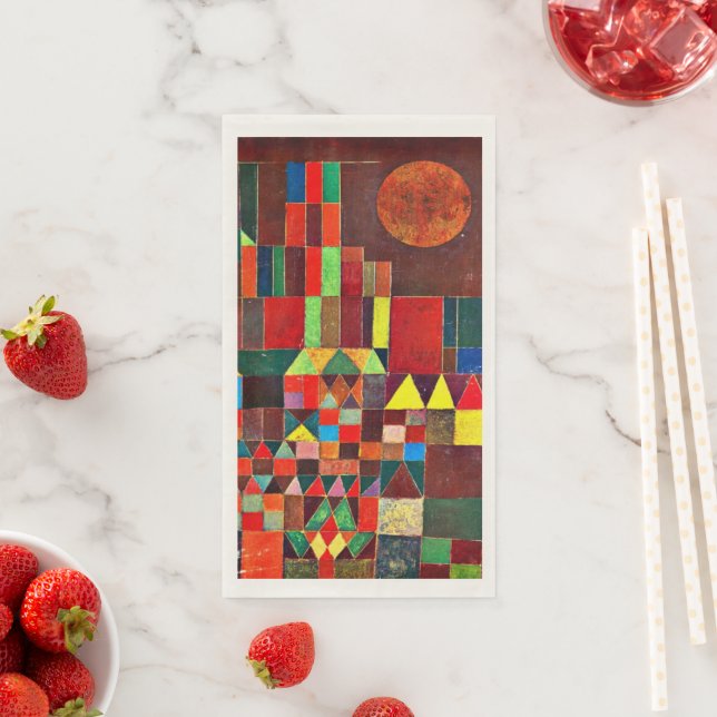 Klee - Castle and Sun Paper Guest Towels (Insitu)