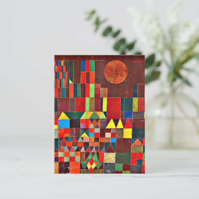 Klee - Castle and Sun Postcard (Standing Front)