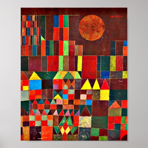 Klee _ Castle and Sun Poster