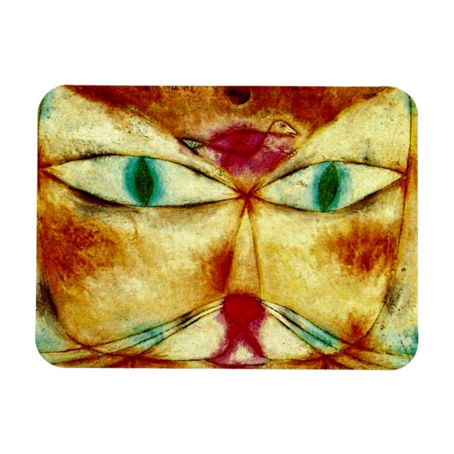 Klee - Cat and Bird Magnet (Horizontal)
