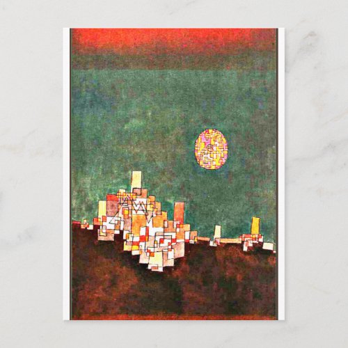 Klee _ Chosen Site abstract artwork Postcard