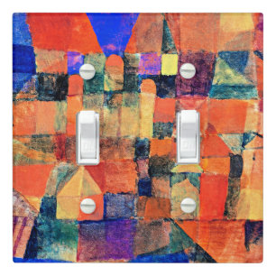Klee - City with the Three Domes Light Switch Cover