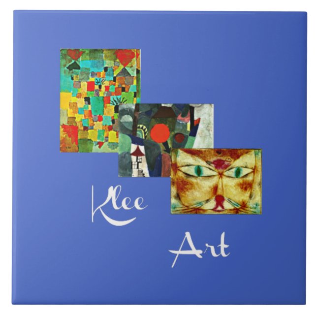 Klee - Collage Ceramic Tile (Front)