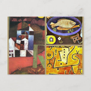 Klee Collage Postcard