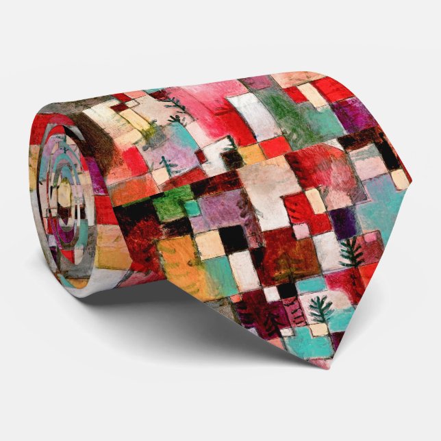 Klee Color Rhythms Art Necktie (Rolled)
