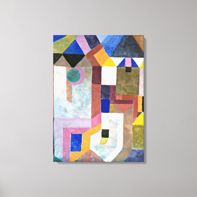 Klee - Colorful Architecture Canvas Print (Front)
