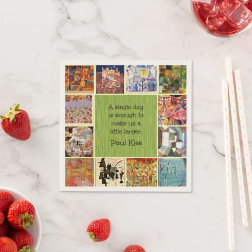 Klee _ Colorful Collage and Quotation Napkins
