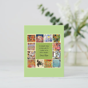 Klee - Colorful Collage Enclosure Card