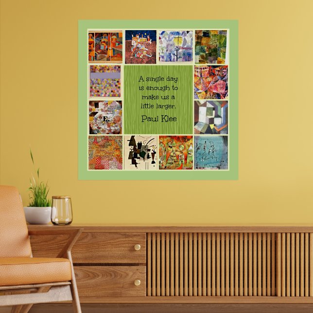 Klee - Colorful Collage Poster (Living Room 2)