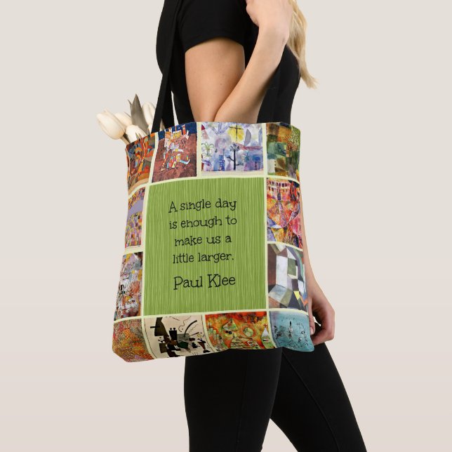 Klee - Colorful Collage Tote Bag (Close Up)