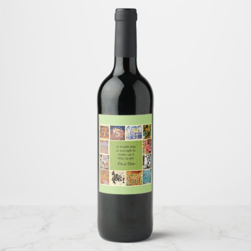 Klee _ Colorful Collage Wine Label
