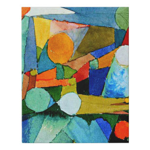 Klee - Colour Shapes Faux Canvas Print