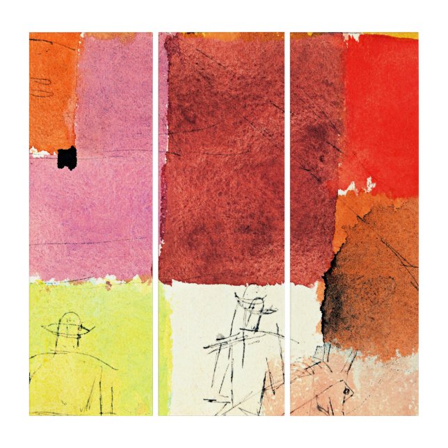 Klee - Composition with Figures,  Triptych (Front)