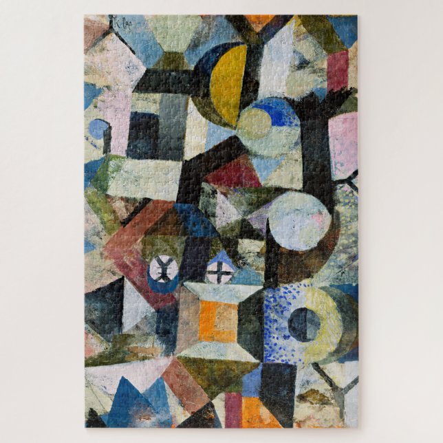 Klee - Composition with Yellow Half Moon... Jigsaw Puzzle (Vertical)
