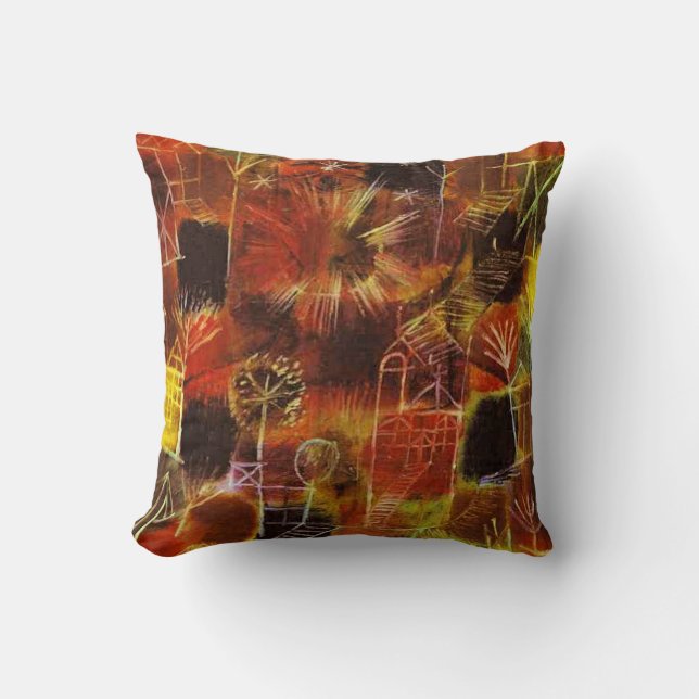 Klee - Cosmic Composition, 1919 Throw Pillow (Front)