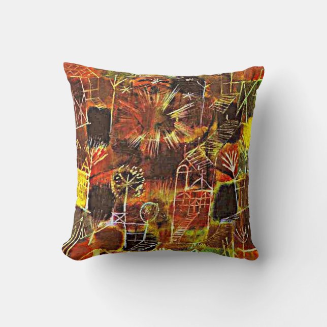 Klee - Cosmic Composition Throw Pillow (Front)