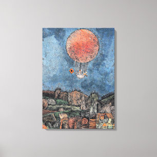 Klee - Der Luftballoon, abstract artwork Canvas Print
