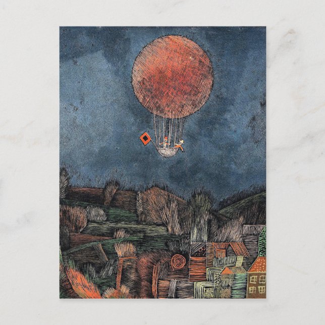 Klee - Der Luftballoon Postcard (Front)