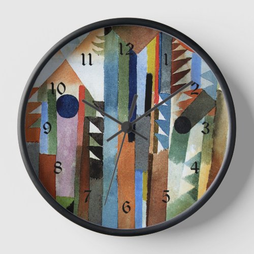 Klee _ Der Wald der aus dem Samenkom  Clock