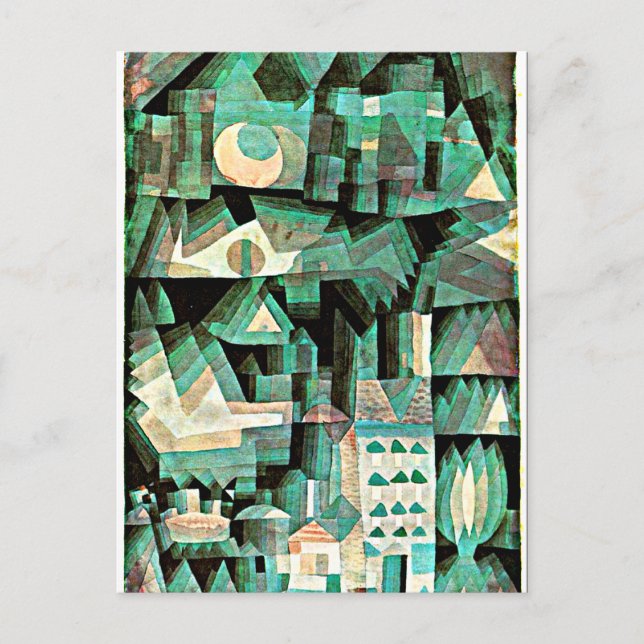Klee - Dream City, abstract art Postcard (Front)