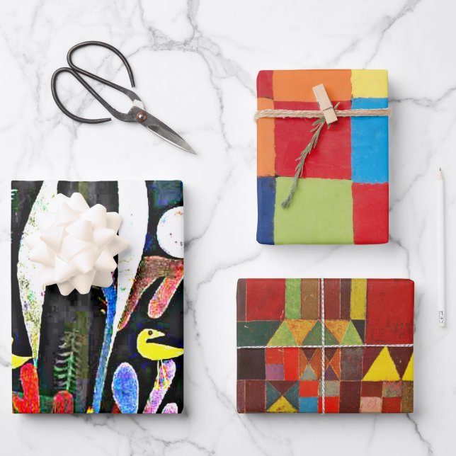 Klee - Famous paintings Wrapping Paper Sheets (Front)