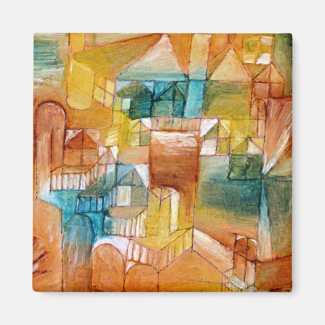 Klee - Fascade Brown Green Magnet (Front)