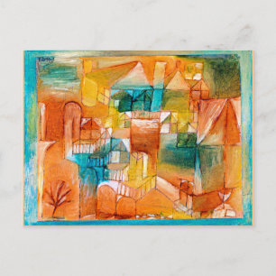 Klee - Fascade Brown-Green Postcard
