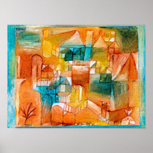 Klee - Fascade Brown-Green Poster