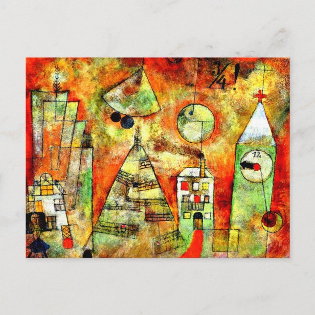 Klee - Fateful Hour at Quarter to Twelve Postcard (Front)