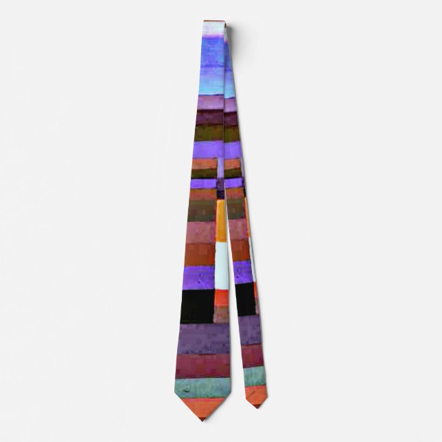 Klee - Fire Evening, 1929 Neck Tie (Front)