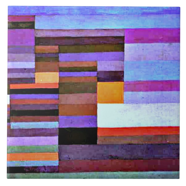 Klee - Fire Evening Ceramic Tile (Front)